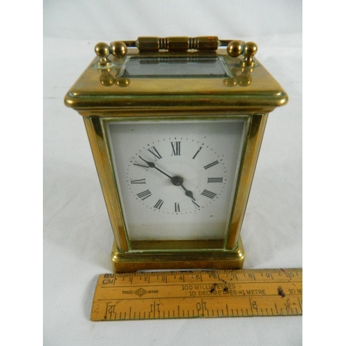 54 - Edwardian quality brass carriage clock