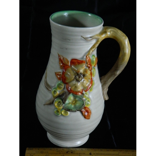 9 - Clarice Cliff floral patterned jug