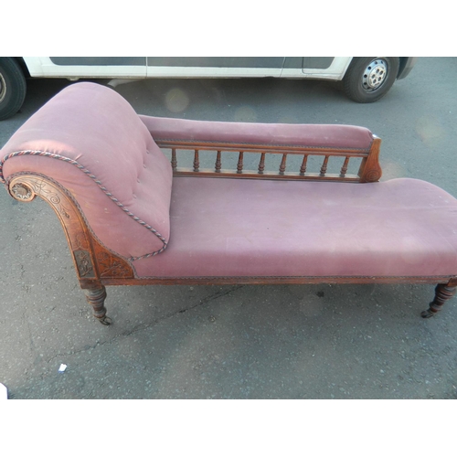 100 - Victorian chaise longue