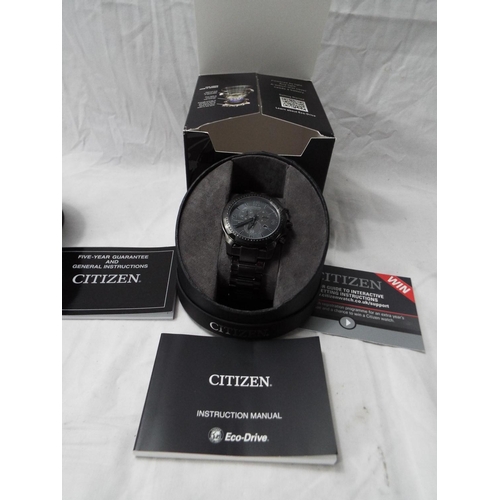 118 - Boxed Citizen eco drive 'WR100' watch [unused]