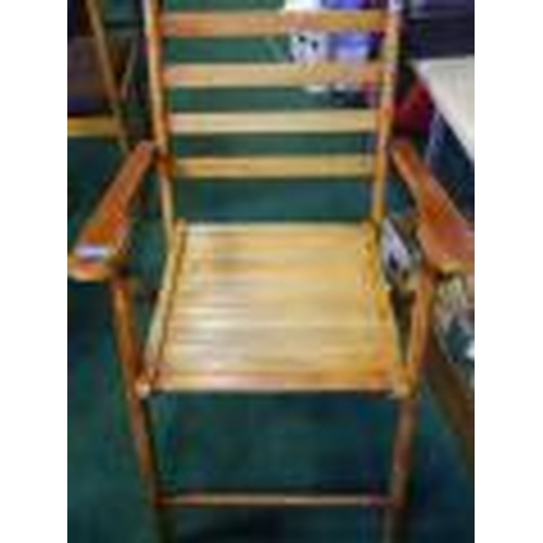 212 - Wooden folding chair