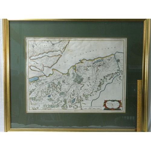 229 - Timothei Pont framed map of Murray Firth