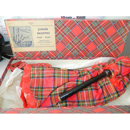 63 - Boxed Childs bagpipes