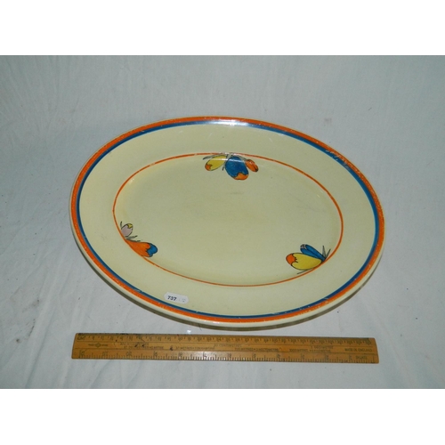 97 - Clarice Cliffe 'Bizarre' pattern serving plate