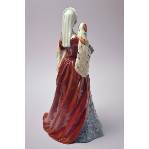 1004 - Royal Doulton 'Anne Boleyn' HN3232 year 1990 figurine approx 23cm high. Limited edition figure 345/9... 