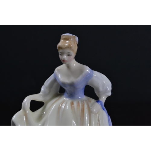 1024 - Two Royal Doulton figures modelled by PEGGY DAVIS, 'Diana' HN3310 year 1985 approx 11cm high and 'Fa... 