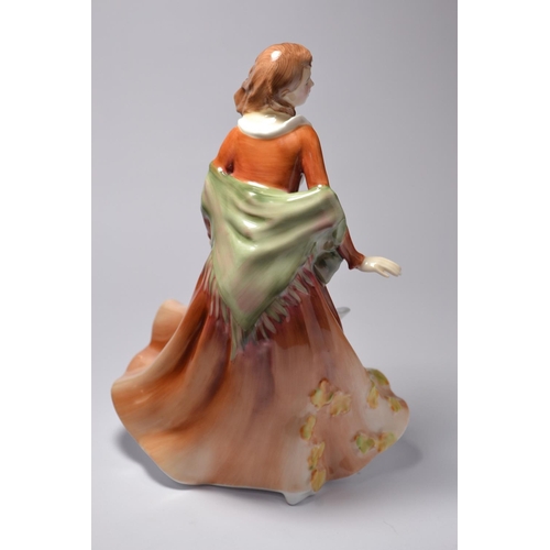 1032 - Royal Doulton 'Autumntime' HN3231 year 1989 approx 21cm high. Modelled by P.PARSONS exclusive for co... 