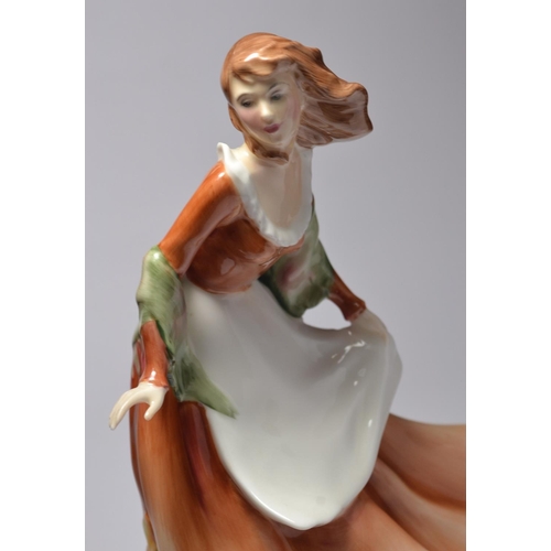 1032 - Royal Doulton 'Autumntime' HN3231 year 1989 approx 21cm high. Modelled by P.PARSONS exclusive for co... 