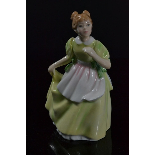 1034 - Two Royal Doulton figurines, 'Young Melody' HN3654 year 1994 approx 11cm high and 'Almost Grown' HN3... 