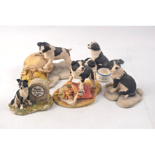 1095 - Collection of Border Fine Arts Collie models (5)