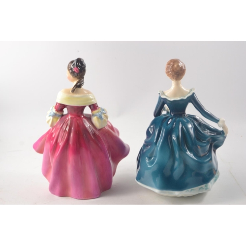 1100 - Two Royal Doulton figures to include 'Southern Bell' HN2229 1957 approx 20cm tall and 'Janine' HN246... 