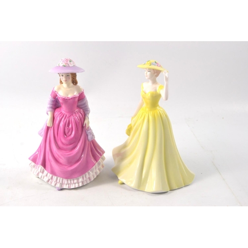 1107 - Two Royal Doulton figures to include 'Springtime' HN4586 2013 figurine and 'Summer Breeze' HN4587 (c... 