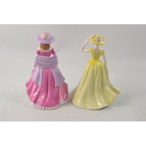 1107 - Two Royal Doulton figures to include 'Springtime' HN4586 2013 figurine and 'Summer Breeze' HN4587 (c... 