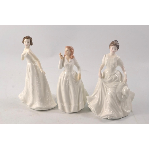 1108 - Three Royal Doulton figures to include 'Harmony' HN4096 1997 figurine approx 15cm and 'Joy' HN3875 (... 