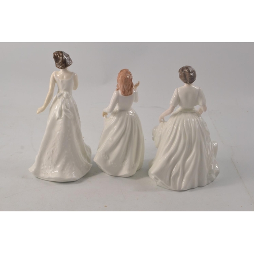 1108 - Three Royal Doulton figures to include 'Harmony' HN4096 1997 figurine approx 15cm and 'Joy' HN3875 (... 