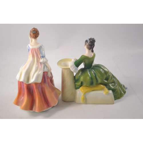 1125 - Two Royal Doulton figures to include 'Secrets Thoughts' HN2386 1970 approx 18cm tall and 'Fluer' HN2... 