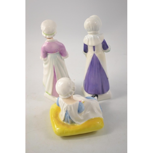 1137 - Three Kate Greenaway collection figures to include 'Anna' HN2802 approx 15cm, 'Beth' HN2870 approx 1... 