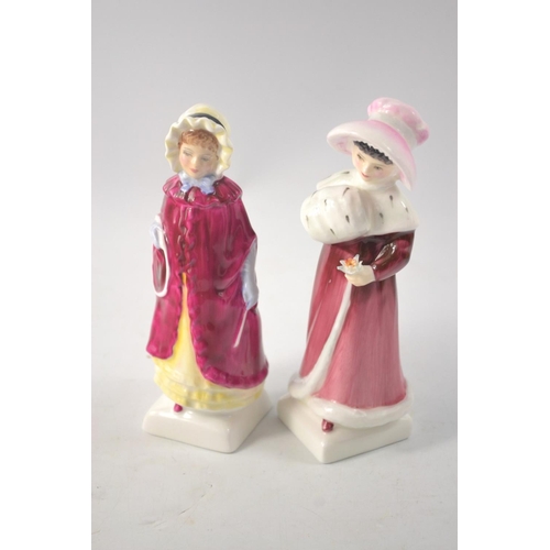 1138 - Two Kate Greenaway collection figures to include 'Sophie' HN2833 approx 16cm tall and 'Georgina' HN2... 