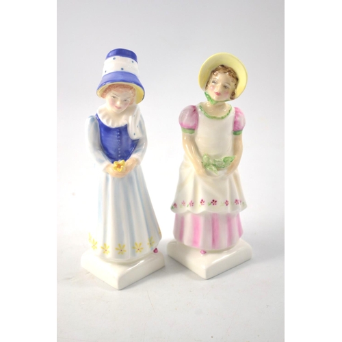 1139 - Two Kate Greenaway collection figures 'Emma' HN2834 approx 16cm tall and 'Lucy' HN2863 approx 16cm t... 