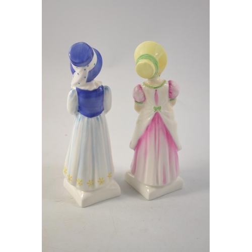 1139 - Two Kate Greenaway collection figures 'Emma' HN2834 approx 16cm tall and 'Lucy' HN2863 approx 16cm t... 