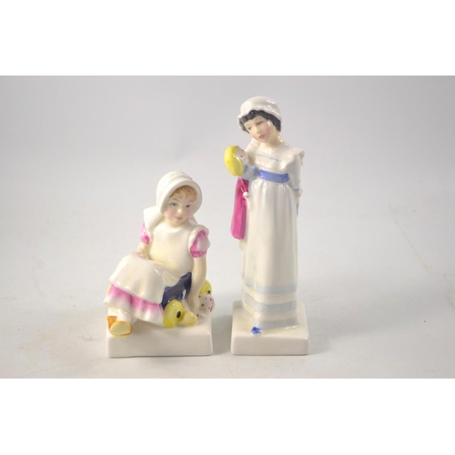 1141 - Two Kate Greenaway collection figures to include 'Amy' HN2958 approx 15cm and 'Nell' HN3014 approx 1... 