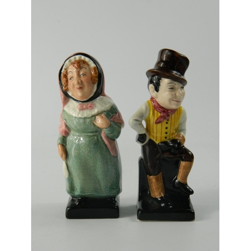 1155 - Royal Doulton 'Sam Weller' figure and 'Mrs Bardell' figure part of Charles Dickens series