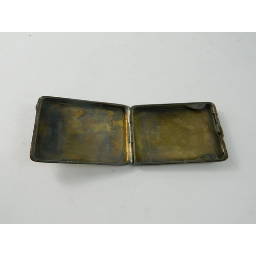 167 - Birmingham 1929 engine turned calling card case. Weighs 33g and measures 6cm long, 4.5cm wide.
Sligh... 