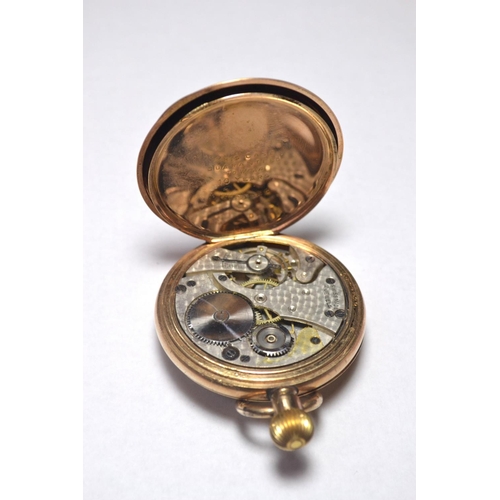 193 - ELGIN hunter pocket watch in gold plated case