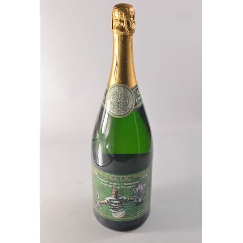 212 - 'LARSOON' 2003/2004 Double winners CELTIC Magnum of champagne - Scottish League champions and Scotti... 