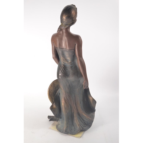 22A - VIDAL 'Marina' bronzed system female statue