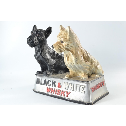 299 - RARE BUCHANAN's black and white Whisky composition promotional model approx 26cm high