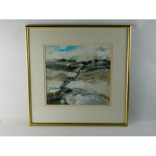 302 - DOUGLAS DAVIES 'Winter' framed mixed media, signature faint dated 1993. 
Frame 43.5 by 45cm and moun... 