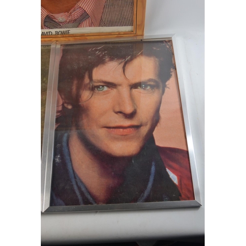 329 - Bowie posters - framed