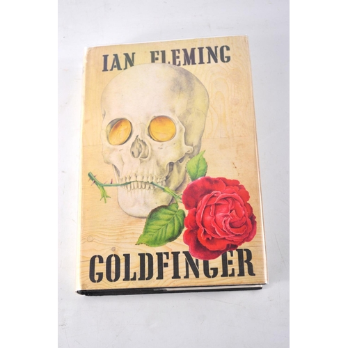 54 - Ian Fleming's 'Goldfinger'  Sean Connery autograph within.  dust cover in fair condition, with prote... 