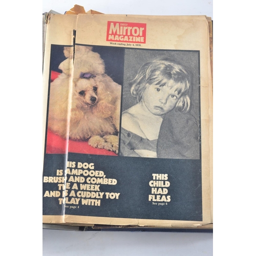 54A - Collection of vintage DAILY MIRROR magazines from October 1969 to July 1970