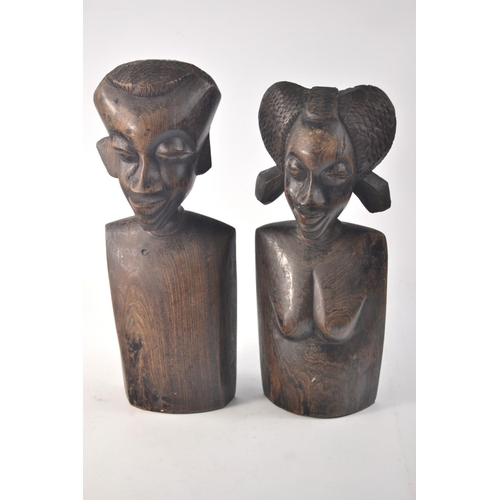 58D - Two carved African figures