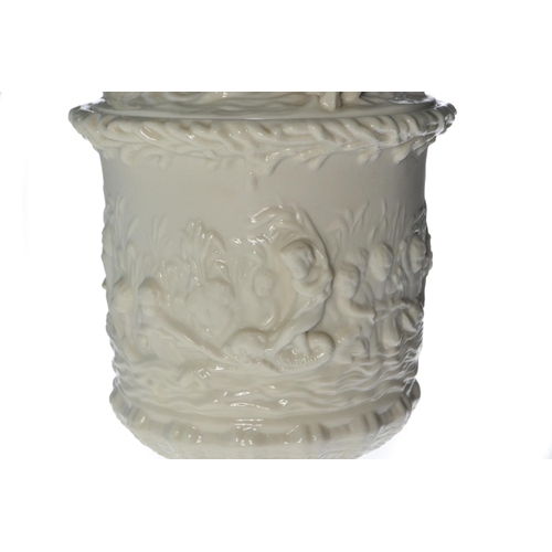 6 - Impressive BELLEEK ' Prince of Wales' ice pail with all over classical figure design, part of the Be... 