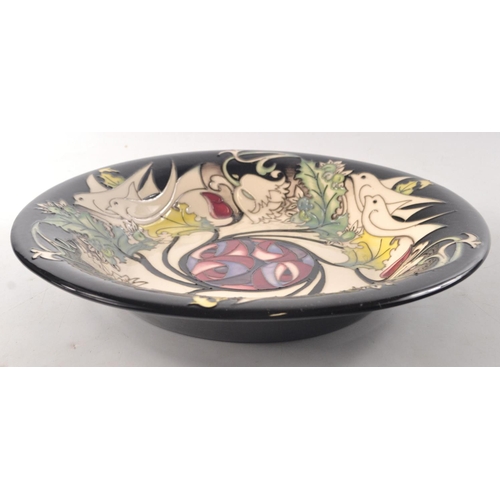 70C - MOORCROFT Extra large 28cm wide bowl in TALWIN design by Nicola Slaney R.R.P £570.
Condition: ... 