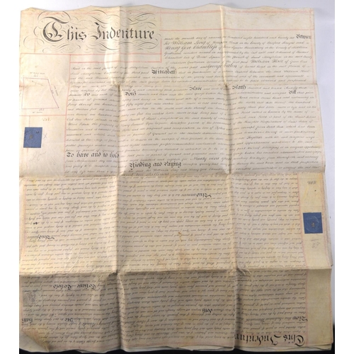 84 - Interesting antique land contract between 2 gentlemen of Middlesex in 1826