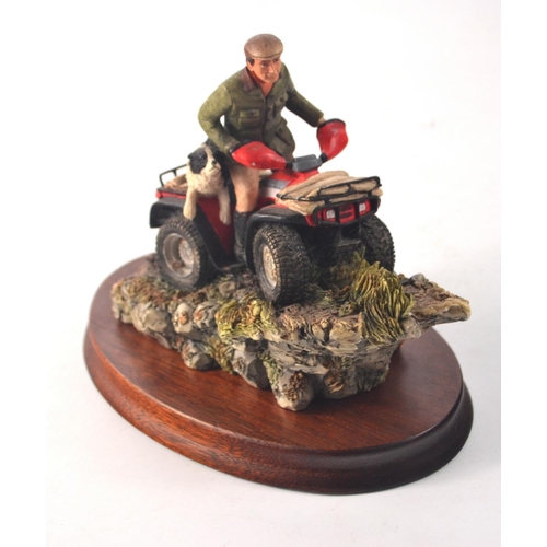 90 - Border Fine Arts model 'Easy Riders' by David Walton on wooden base