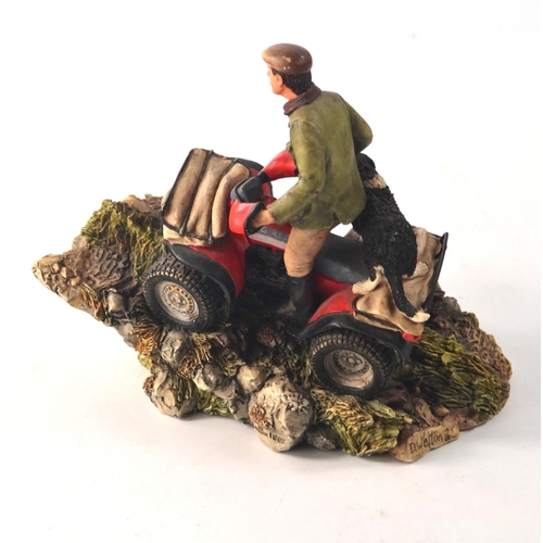 90 - Border Fine Arts model 'Easy Riders' by David Walton on wooden base