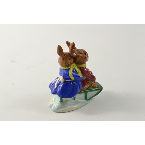 987 - Royal Doulton 'Billie and Buntie Bunnykins Sleigh Ride' D84 1972 - 9cm H - Condition: in good order