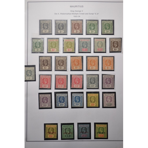 171D - RARE MAURITIUS COLLECTION OF STAMPS 10 PAGES OF TO INCLUDE COAT OF ARMS 1902, 1904-07, WATERMARK MUL... 