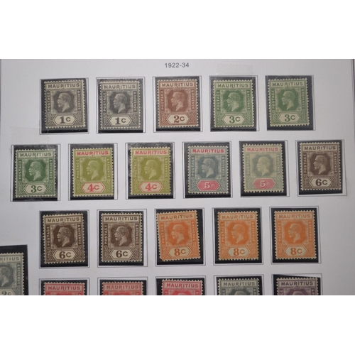 171D - RARE MAURITIUS COLLECTION OF STAMPS 10 PAGES OF TO INCLUDE COAT OF ARMS 1902, 1904-07, WATERMARK MUL... 