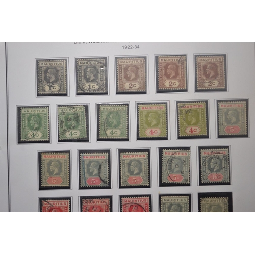 171D - RARE MAURITIUS COLLECTION OF STAMPS 10 PAGES OF TO INCLUDE COAT OF ARMS 1902, 1904-07, WATERMARK MUL... 