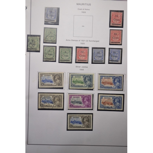 171D - RARE MAURITIUS COLLECTION OF STAMPS 10 PAGES OF TO INCLUDE COAT OF ARMS 1902, 1904-07, WATERMARK MUL... 