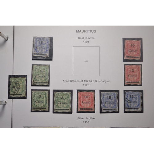 171D - RARE MAURITIUS COLLECTION OF STAMPS 10 PAGES OF TO INCLUDE COAT OF ARMS 1902, 1904-07, WATERMARK MUL... 