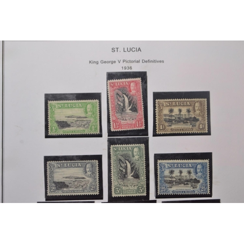 171F - COLLECTION (1page) from St LUCIA KING GEORGE V pictorial definitives 1936