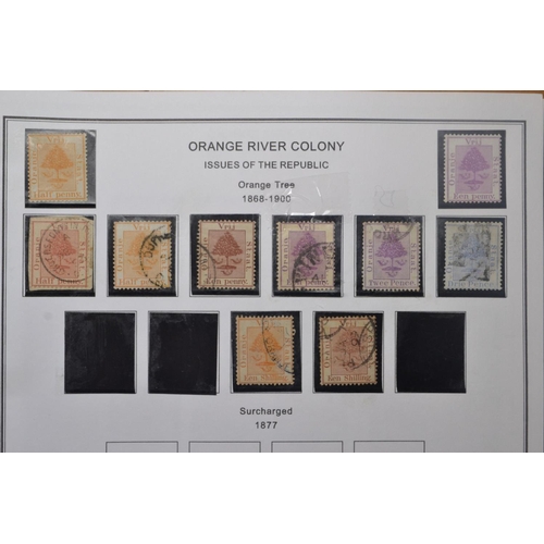 171H - COLLECTION OF STAMPS 8 PAGES TO INCLUDE ORANGE RIVER COLONY Orange tree 1868-1900, duplictes 1868-18... 