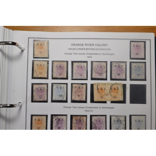 171H - COLLECTION OF STAMPS 8 PAGES TO INCLUDE ORANGE RIVER COLONY Orange tree 1868-1900, duplictes 1868-18... 